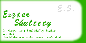 eszter skultety business card